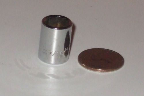 Husky 7/16 socket - 1/4 inch drive, 13/16 inch tall for sale