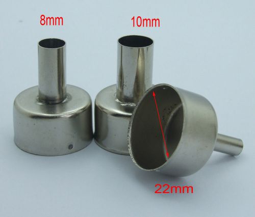 2pc nozzle for 8586 868 858 soldering station hot air gun ics processors ?8 10mm for sale