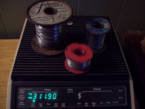 3 lbs 11 ozs solder, kester, federated, oatey 40/60 &amp; 50/50 .125 look! for sale