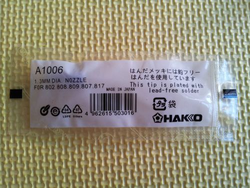 Hakko a1006 1.3mm desoldering nozzle for 802 808 809 807 817 new for sale