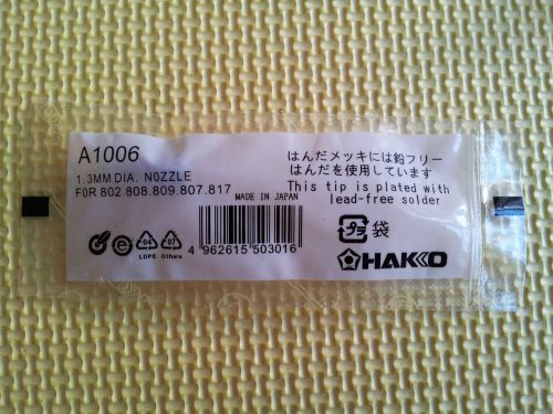 HAKKO A1006 1.3MM DESOLDERING NOZZLE FOR 802 808 809 807 817 NEW