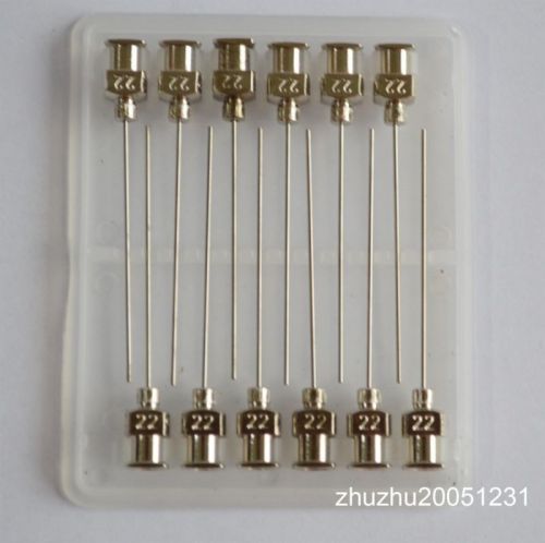 24pcs 1.5&#034;  22ga blunt stainless steel dispensing syringe needle tips for sale