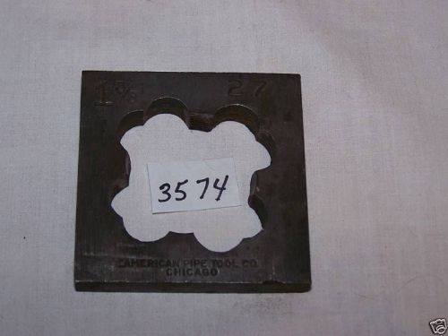 New 1 3/8&#034; solid square die 27 pitch for sale