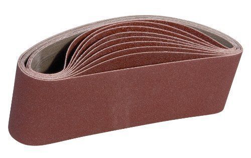 ALEKO? 4-Inch x 24-Inch 100 Grit Aluminum Oxide Sanding Belt  10-Pack