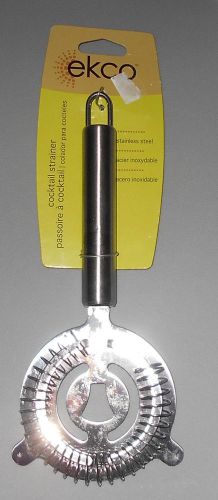 New, EKCO Cocktail, Strainer, Stainless Steel, Bar Accessory, Durable, 8 in Long