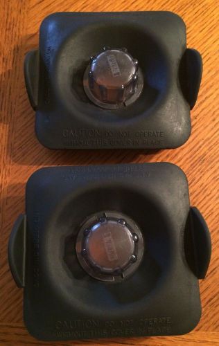 Lot of 2 Vitamix 15575, Rubber Lid with Center Plug for 48oz Container Cup Lids
