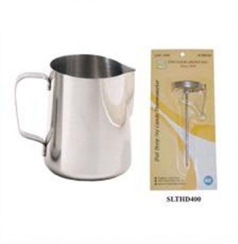1 pc stainless espresso milk pitcher 12 oz &amp; 1 thermomete new for sale