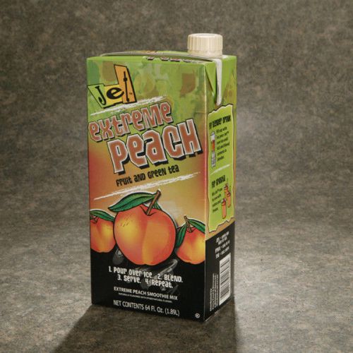 Jet tea extreme peach smoothie mix case of 6/64oz for sale