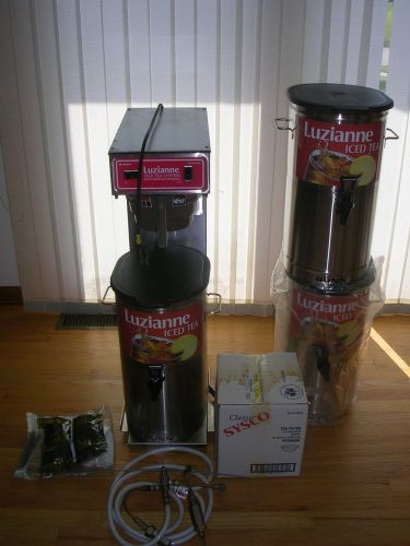 Bunn tu3q 3 gal commercial luzianne iced tea quickbrew brewer maker dispenser for sale