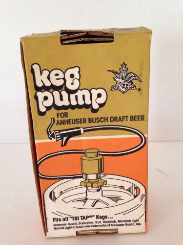 tap rite keg pump anheuser busch products vintage new in box