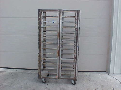 Commercial Bakery DOUBLE Rolling Rack Tall Bread Trays Pan Sheet #2