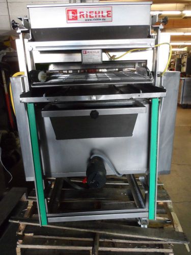 Riehle rmbb780 pretzel lye (causted soda) applicator machine for sale