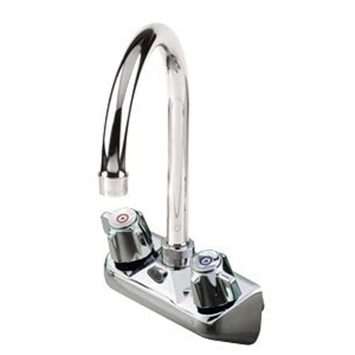 Top-line wall mount faucet w/ 4&#034; centers and 6&#034; swivel gooseneck spout for sale