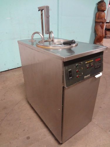 &#034; RESFAB &#034; DEEP WELL ELECTRIC 40LBS. FRYER, PROGRAMMABLE CONTROL, OIL FILTRATION