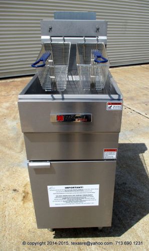 New cecilware commercial natural gas deep fryer 40lbs fms403 w/ warranty for sale