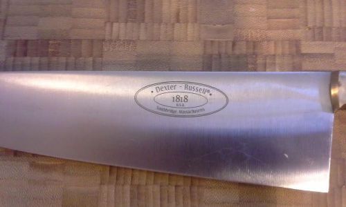 9.5 inch chef knife. fully forged by dexter russell. high carbon stainless steel for sale