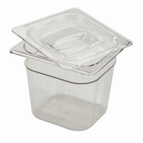 Rubbermaid 1/6 Size Cold Food Pan, 2-1/2 Qt Capacity (RCP 106P CLE)