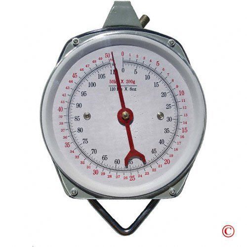 110 lb. hanging spring kitchen dial scale for sale