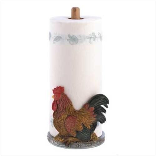 Country Rooster Paper Towel Holder Home Locomotion