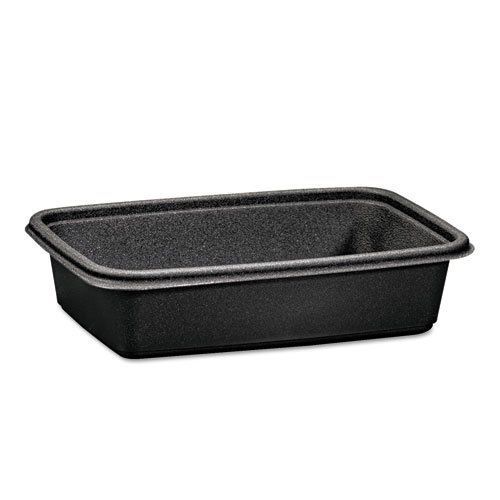 Genpak microwave-safe containers 32 oz  plastic  black  8-3/4x6-1/8x2  75/bag - for sale
