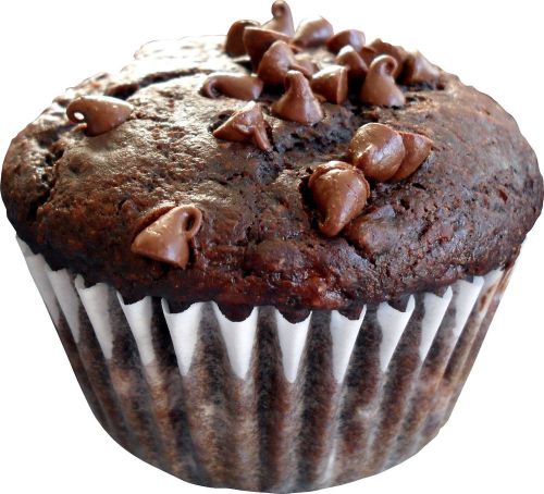 1 Pair of CHOCOLATE MUFFIN STICKERS -CATERING VANS - BAKERY - CAFE food stickers