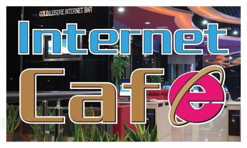 Bb156 internet cafe shop banner sign for sale