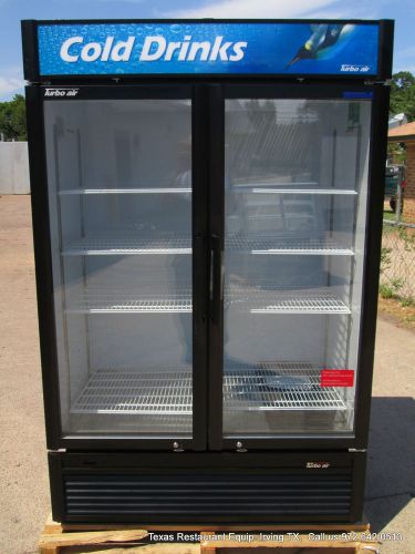 New Turbo Air 2 Door Glass Window Refrigerator Merchandiser , TGM47-SDB