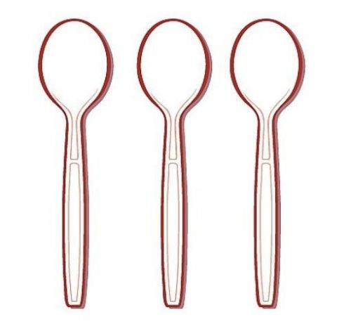 NEW Fineline Settings Extra Heavy Cutlery Soup Spoons  Black 1200 Pieces