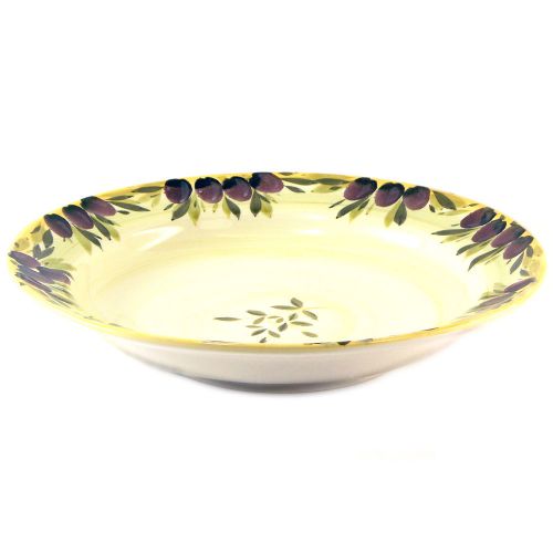 Ceramiche Alfa Black Olive Italian Mediterranean Ceramic Catering Serve Bowl