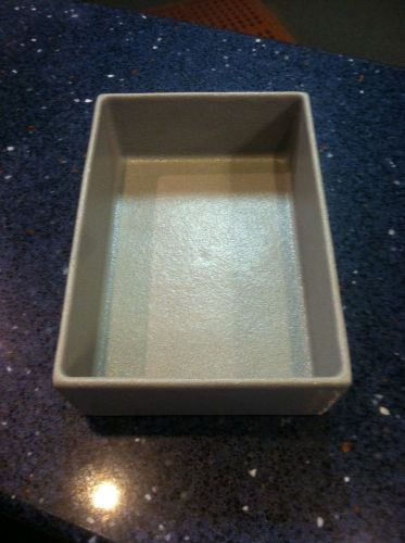 Used square straight sided salad bar bowl - bugambilia # comp02 for sale