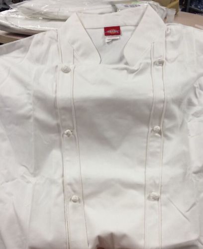 Chef Jacket Dickies CW0700102 Restaurant Double Button White Uniform Coat 50 NWT
