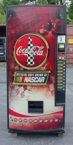 Royal vendors cold drink/soda machine with nascar graphics for sale