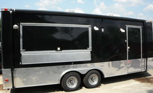 Concession trailer 8.5&#039;x22&#039; black - catering event food vending for sale