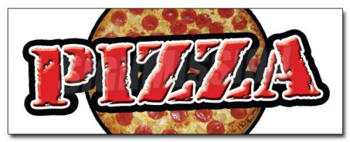 24&#034; PIZZA DECAL sticker shop place fresh hot supplies stand marketing promotion