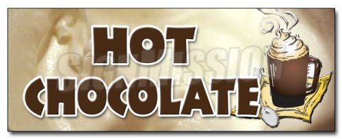 12&#034; HOT CHOCOLATE DECAL sticker cocoa flavor maker new drinks dutch milk