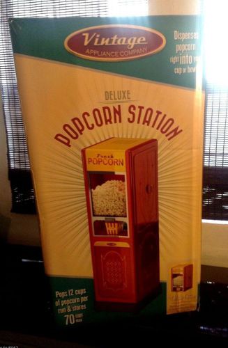 Vintage appliance company hot air popcorn station:storage compart, auto shutoff for sale
