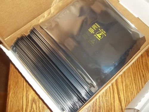 LOT of 100 Anti Static Shielding Bags open top 8x8  shipping Computer part CASE
