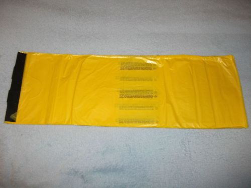 poly newspaper bags, 2000 ct. yellow. 7/1/2&#039;&#039;x 21&#039;&#039; 0.9mil grade.