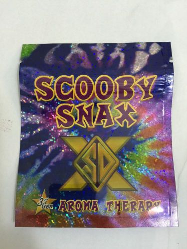 100 Scooby Snax 3rd EMPTY** mylar ziplock bags (good for crafts jewelry)