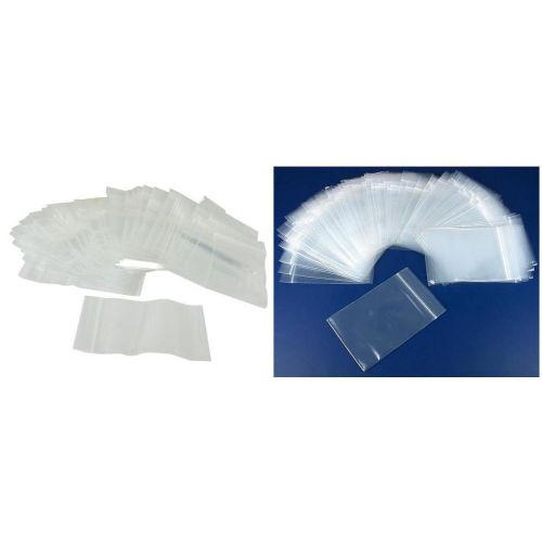 Resealable Reclosable Clear Zipline Plastic Bags 2&#034;x3&#034; &amp; 3&#034;x4&#034; Kit 200 Pcs