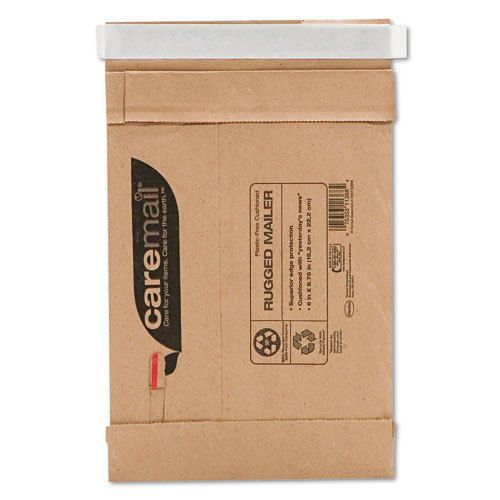 Duck caremail rugged padded mailer, side seam, 6x8 3/4,lt. brown, 25/carton for sale