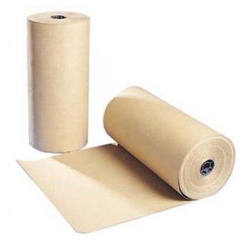 24&#034; 30 lbs 1200 Ft Brown Kraft Paper Roll Shipping Wrapping Cushioning Void Fill