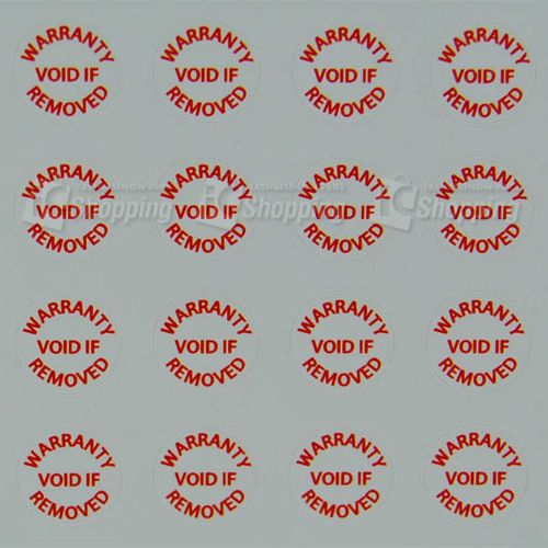 10X 10*10mm circle type Warranty Fragile Sticker, &#034;VOID IF REMOVED&#034;