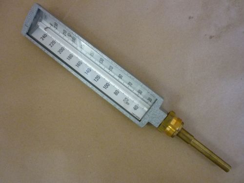 Danton Duro Industrial Glass Thermometer # 9T11 STR 3 1/2&#034; 30-240F