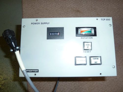 PFEIFFER BALZERS TCP300 POWER SUPPLY TURBO PUMP