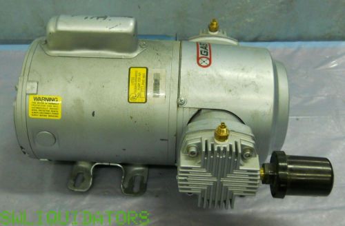 Gast Compressor Vacuum Pump 2 piston 4LCB-10-M450X with G.E. Ac Motor 1/2 Hp