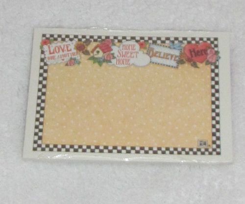 NEW! VINTAGE 1995 MARY ENGELBREIT POST-IT NOTES PAD &#034;LOVE ONE ANOTHER BELIEVE&#034;