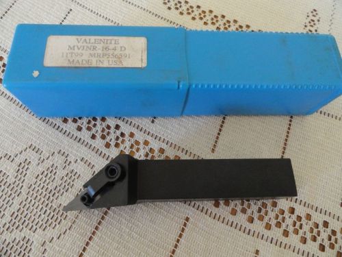 VALENITE MVJNR 16 - 4D MADE IN USA TURNING INDEXABLE TOOL HOLDER CNC OR MANUAL
