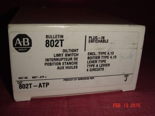 Allen Bradley 802T-ATP Ser J Oil Tight Limit Switch  (1-NIB)