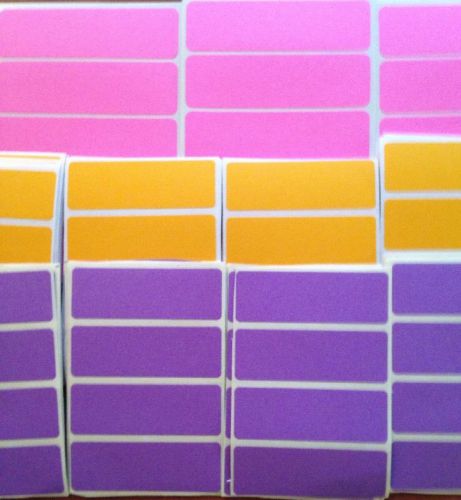 170 + Mixed Large Purple Pink/Gold Labels Blank Yardsale Stickers Price Tags